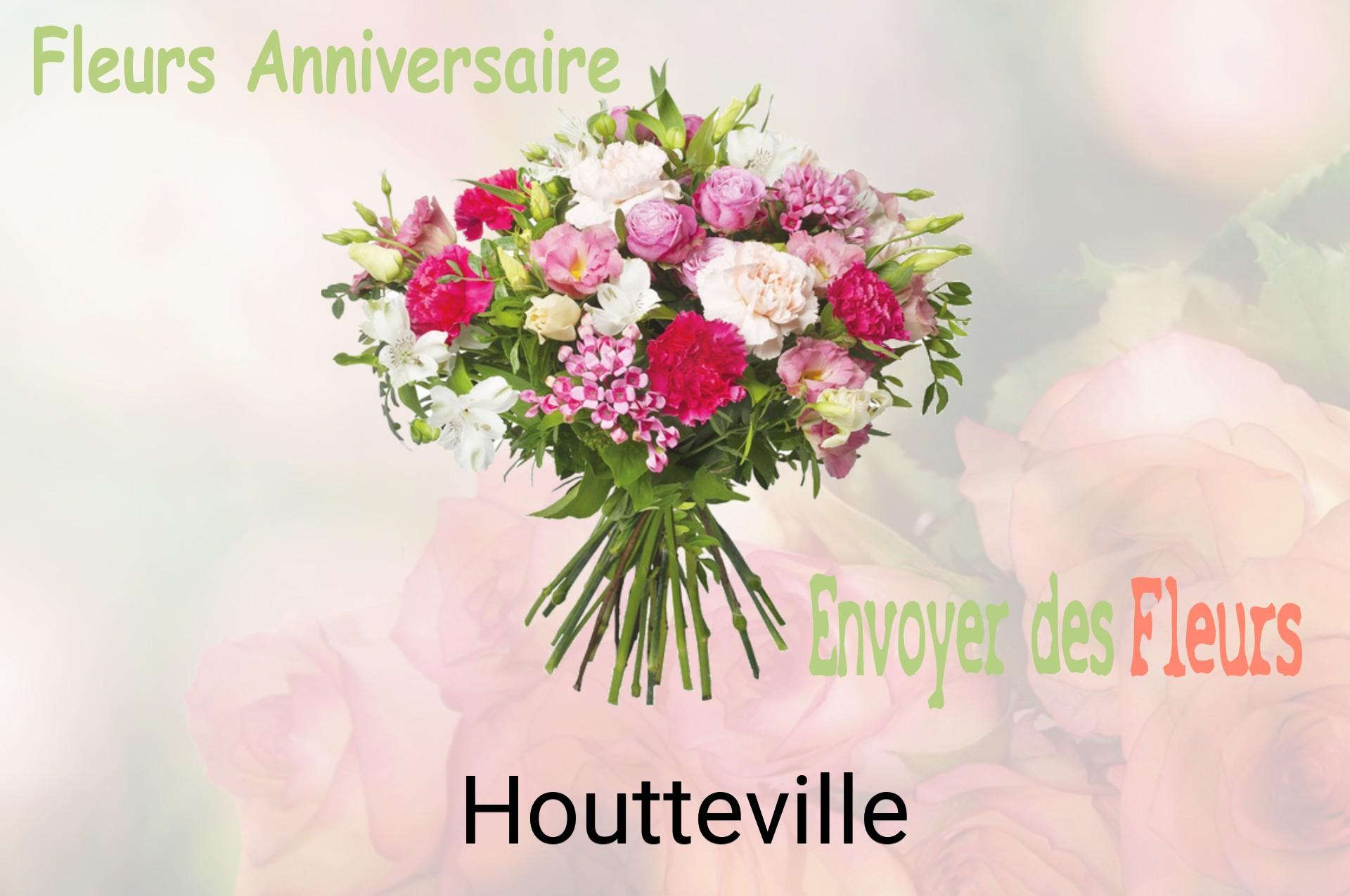 Bouquet de fleurs d’anniversaire livré à Houtteville